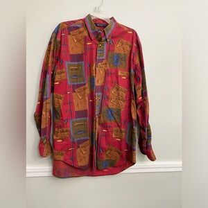 Vintage‎ Nautica Trout Fishing Shirt